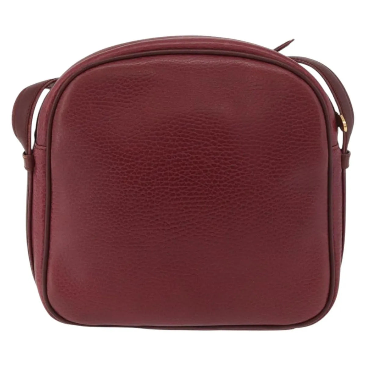 Cartier Tasseled Must De Cartier Leather Burgundy Leather Shoulder Bag Bag (Pre-Owned)