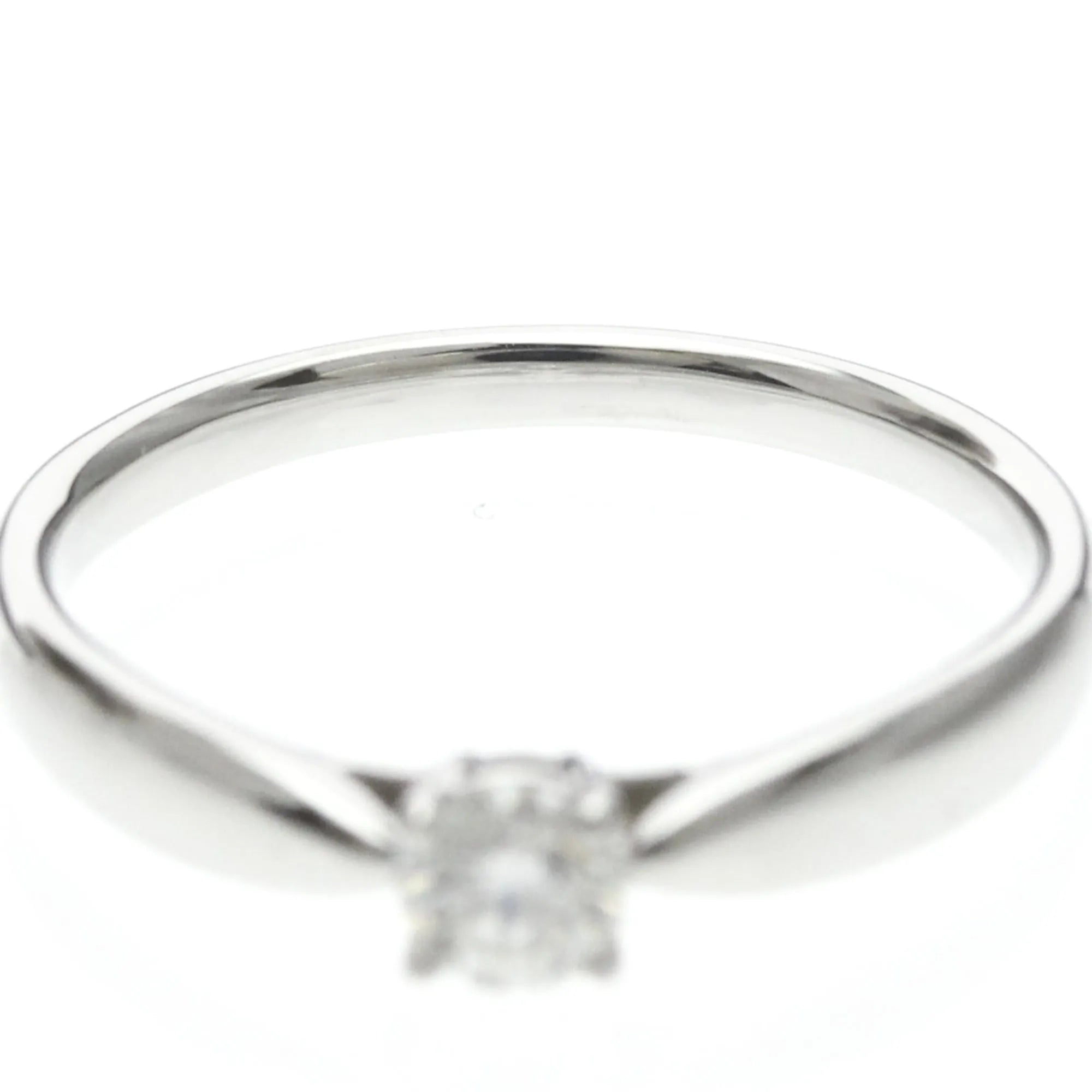 Tiffany & Co. Harmony Solitaire Platinum With Rbc Diamond Silver Platinum Ring Jewelry (Pre-Owned)