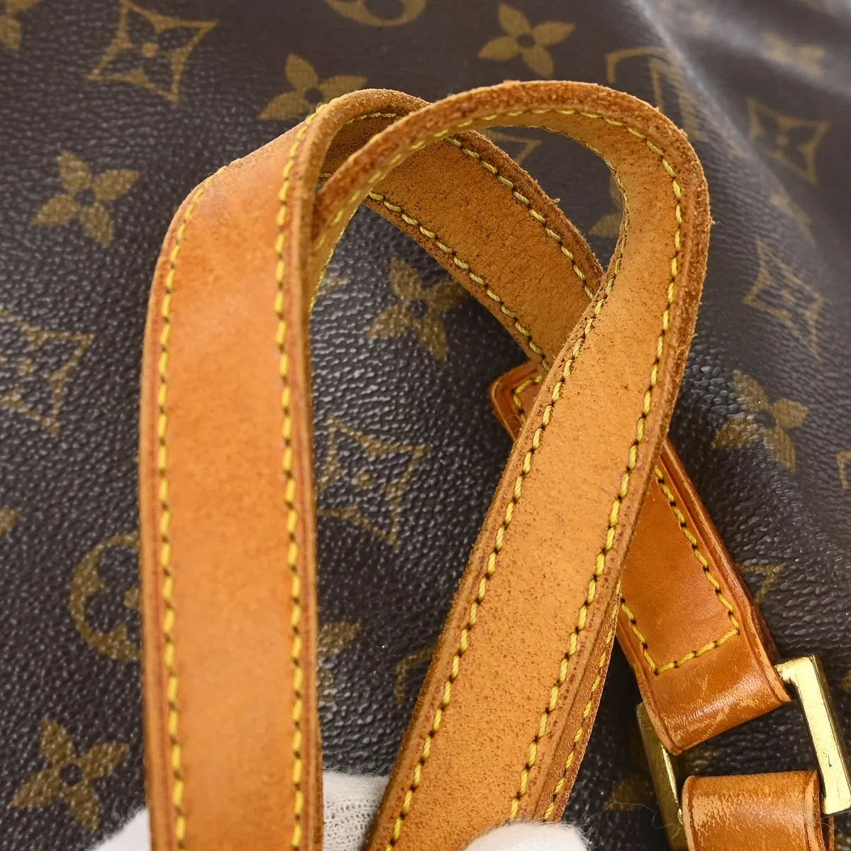 Louis Vuitton Cabas Mezzo Monogram Canvas Brown Canvas Shoulder Bag Bag (Pre-Owned)