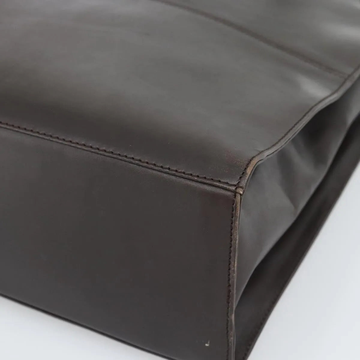 Salvatore Ferragamo Vintage Leather Brown Leather Tote Bag Bag (Pre-Owned)