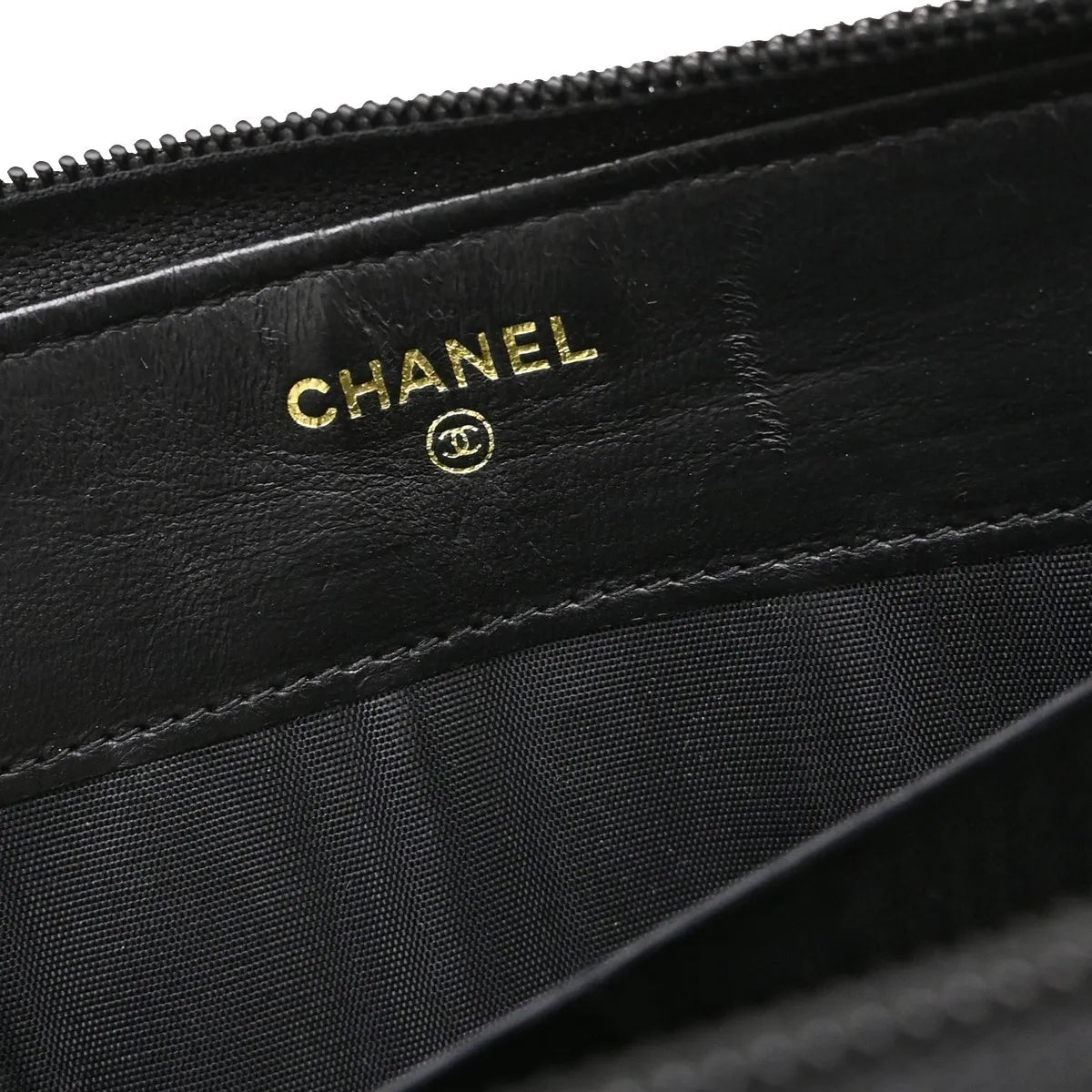 Chanel Timeless Cc Zipped Caviar Black Leather Wallets Accessory (Pre-Owned)