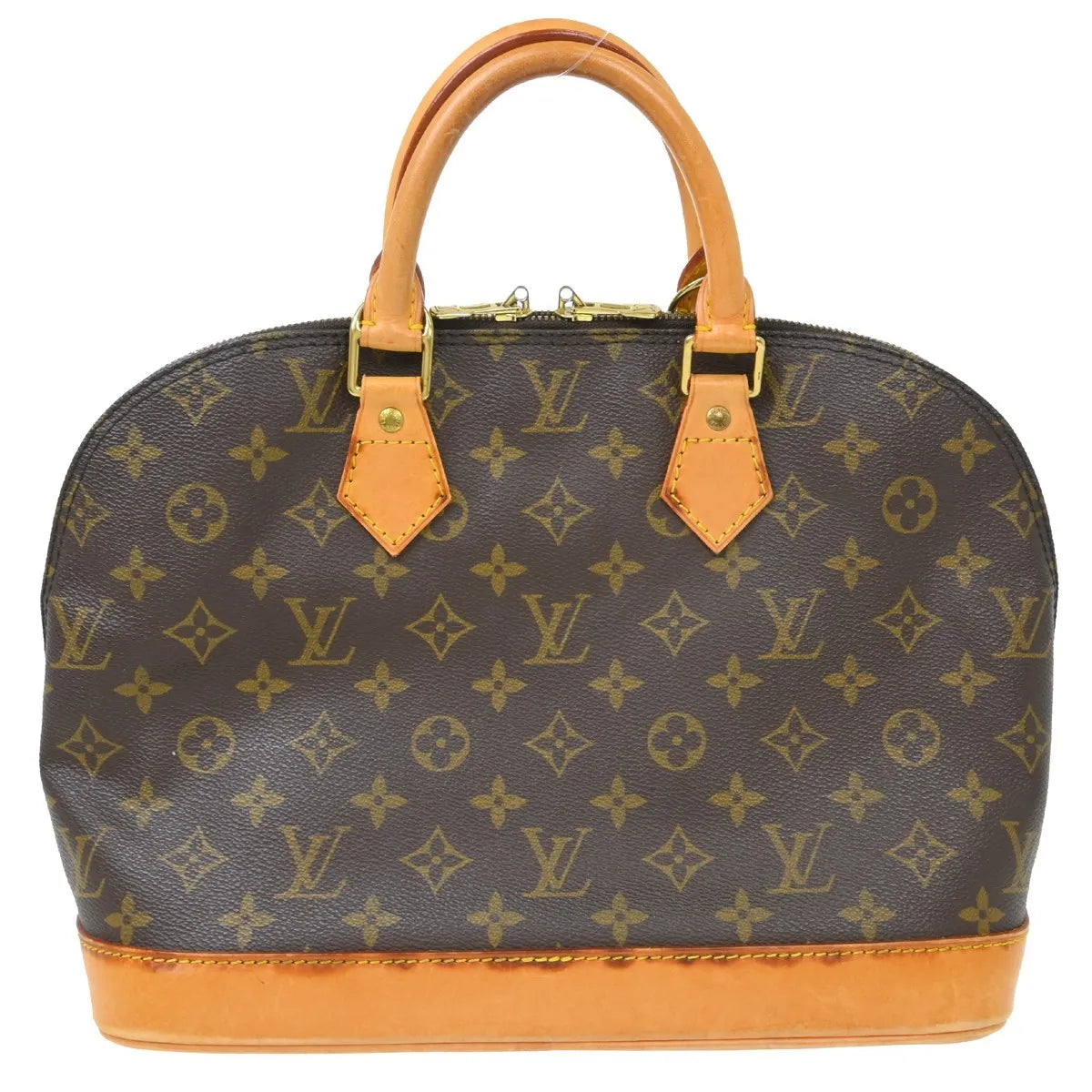 Louis Vuitton Alma Monogram Canvas Brown Canvas Handbag (Pre-Owned)