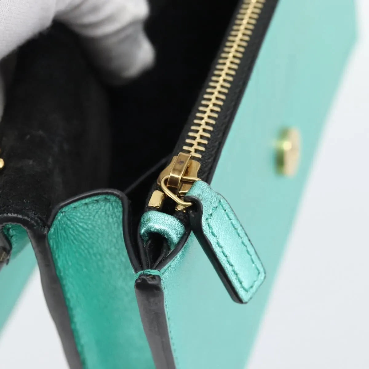 Saint Laurent Kate Leather Green Leather Shoulder Bag Bag (Pre-Owned)