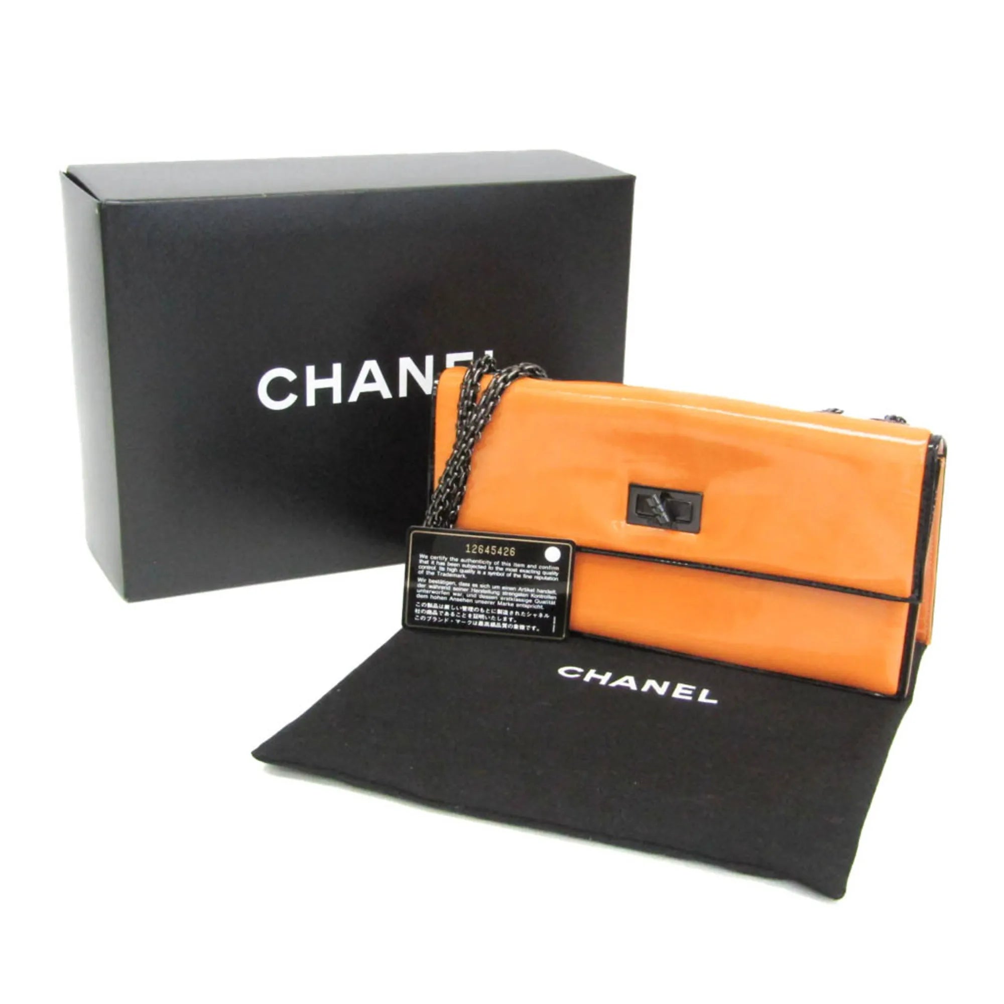 Chanel Reissue 2.55 Wallet On Chain Quilted Patent Multicolour Leather Shoulder Bag Bag (Pre-Owned)