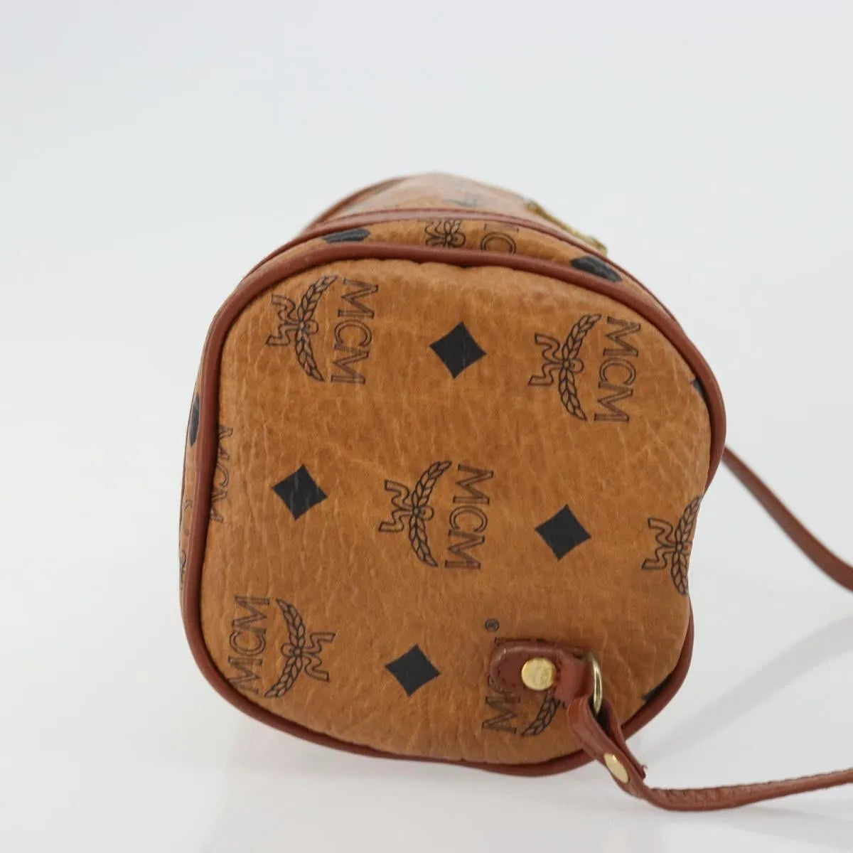 MCM Vintage Vicetos Leather Brown Leather Shoulder Bag Bag (Pre-Owned)
