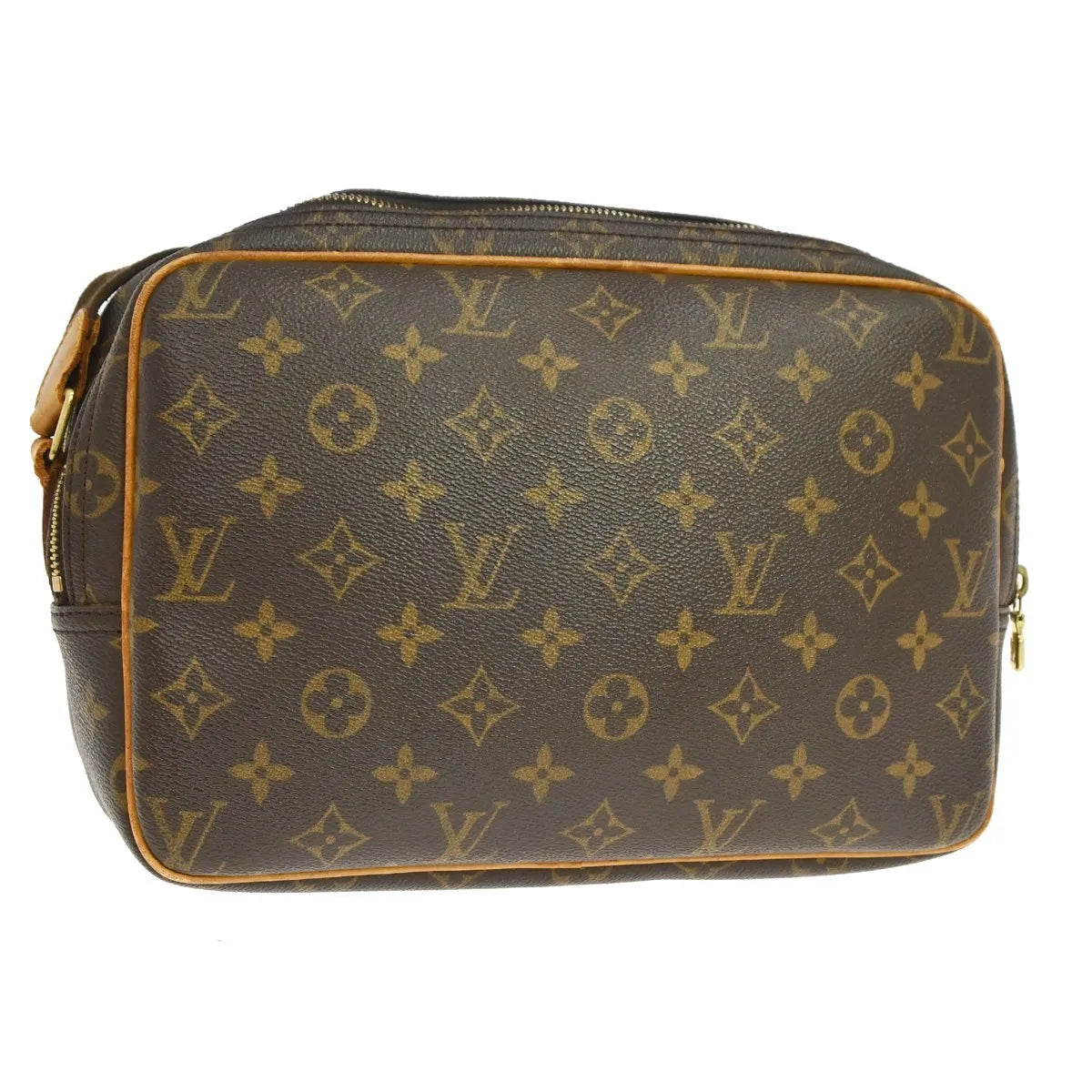 Louis Vuitton Reporter Monogram Canvas Brown Canvas Shoulder Bag Bag (Pre-Owned)