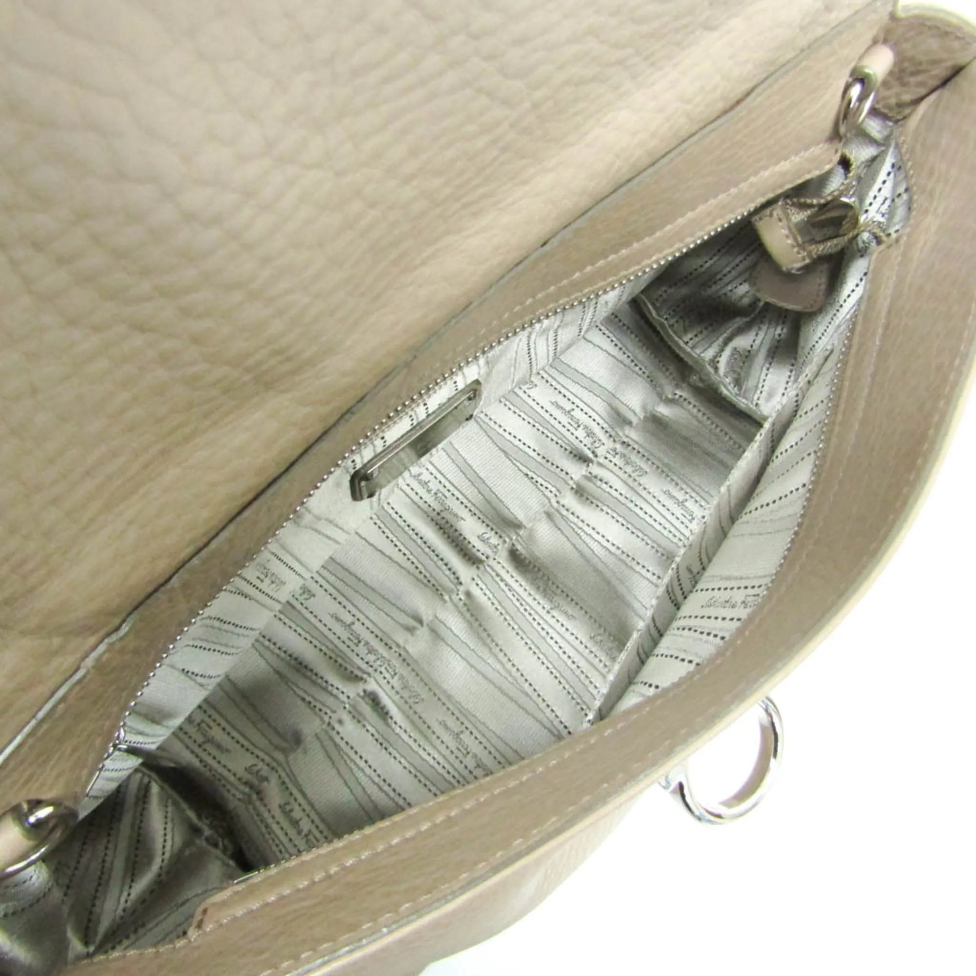 Salvatore Ferragamo Sofia Satchel Leather Pink Leather Handbag (Pre-Owned)