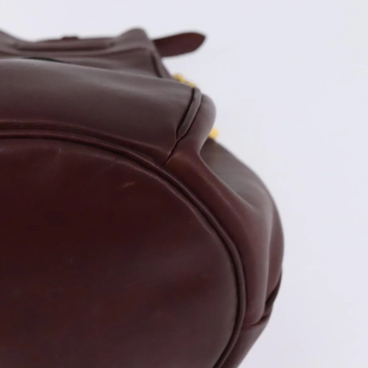 Cartier Must De Cartier Leather Burgundy Leather Shoulder Bag Bag (Pre-Owned)
