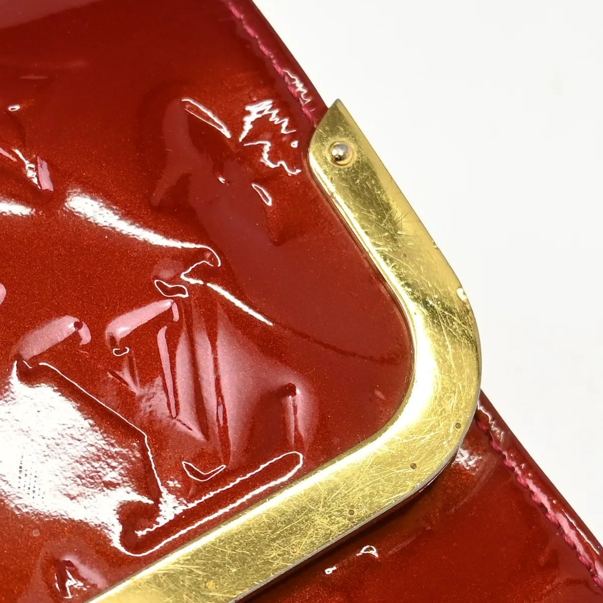 Louis Vuitton Rossmore Handbag Monogram Vernis Red Patent_Leather Shoulder Bag Bag (Pre-Owned)