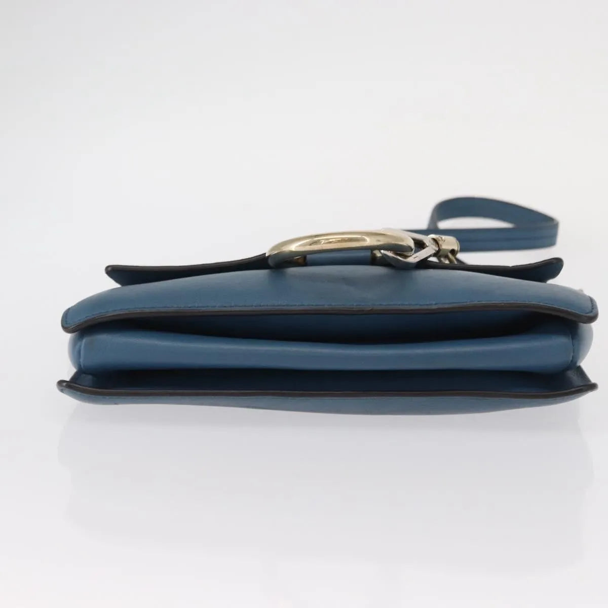 Chloe Faye Leather And Suede Blue Suede Shoulder Bag Bag (Pre-Owned)