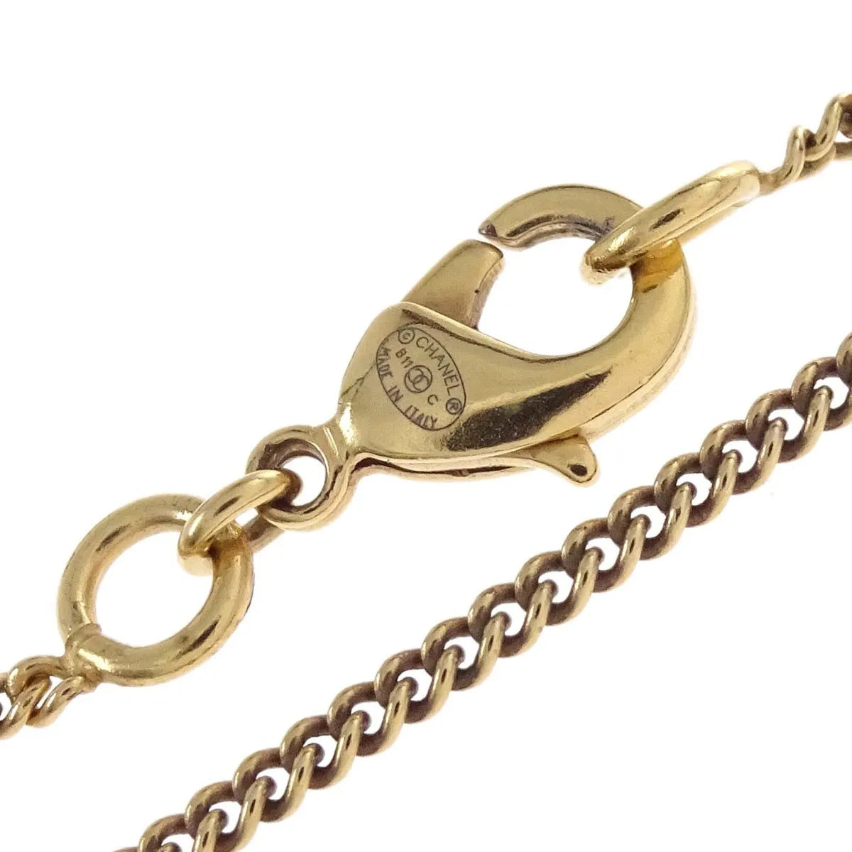 Chanel Vintage Cc Pendent Plated Metal Gold Gold_Plated Necklace Jewelry (Pre-Owned)