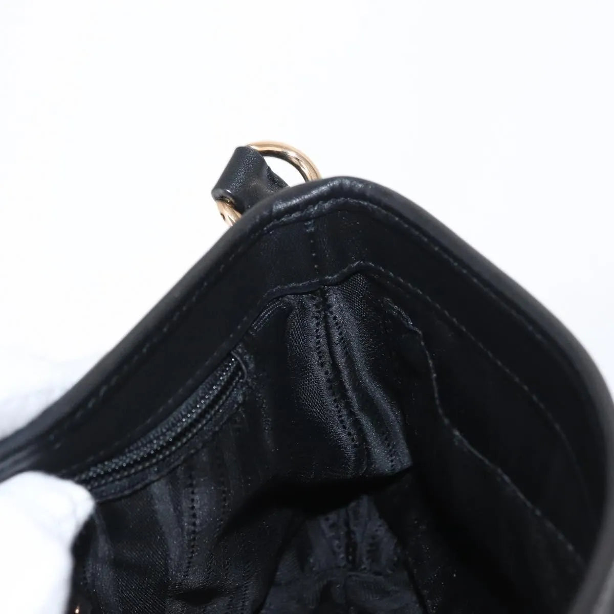 Salvatore Ferragamo Gancini Suede Black Suede Shoulder Bag Bag (Pre-Owned)