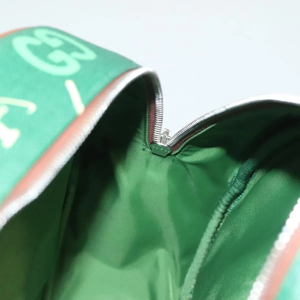 Gucci The Jetsons Web Sherry Line Roun Jetsons Web Sherry Line Pvc Green Pvc Backpack Bag (Pre-Owned)
