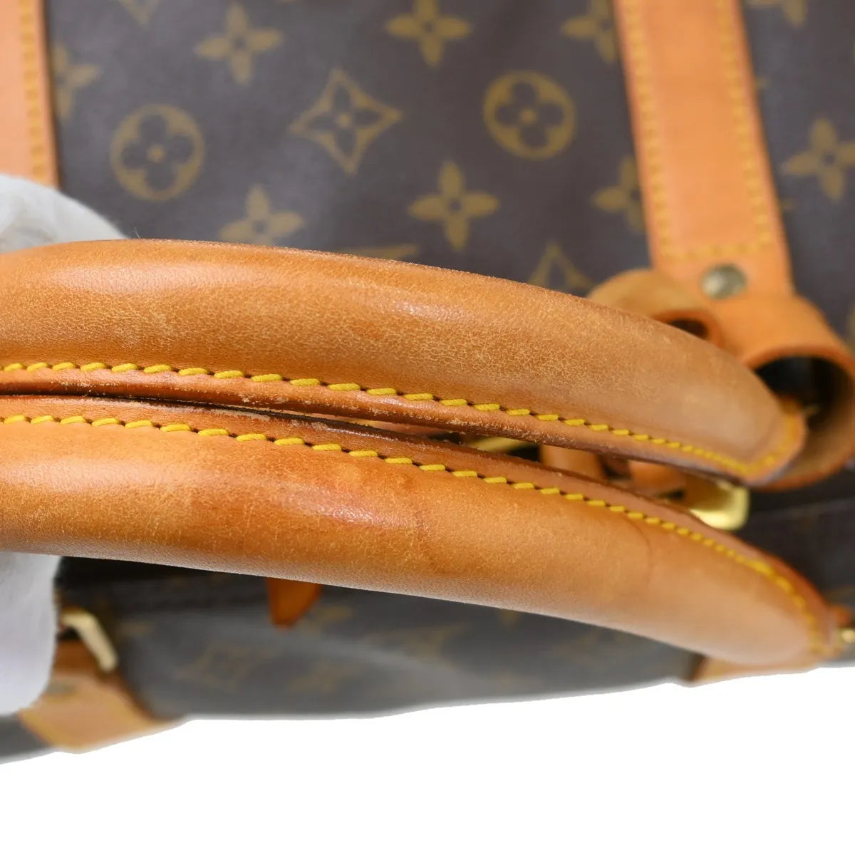 Louis Vuitton Keepall Bandouliere Bag Monogram Canvas Brown Canvas Travel Bag Bag (Pre-Owned)