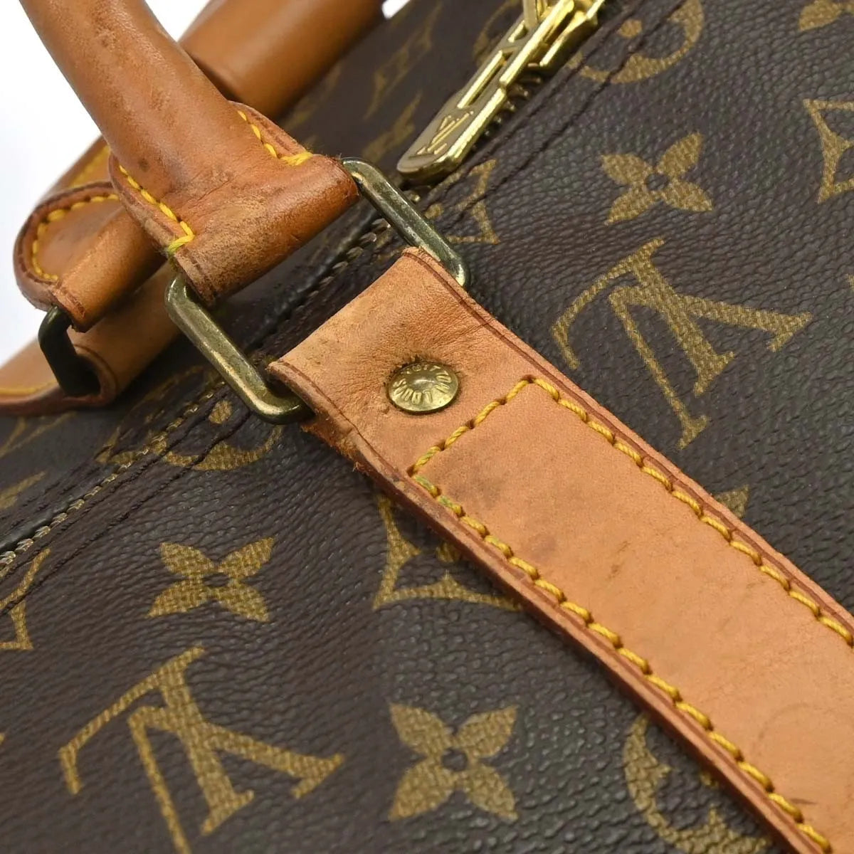 Louis Vuitton Keepall Monogram Canvas Brown Canvas Travel Bag Bag (Pre-Owned)