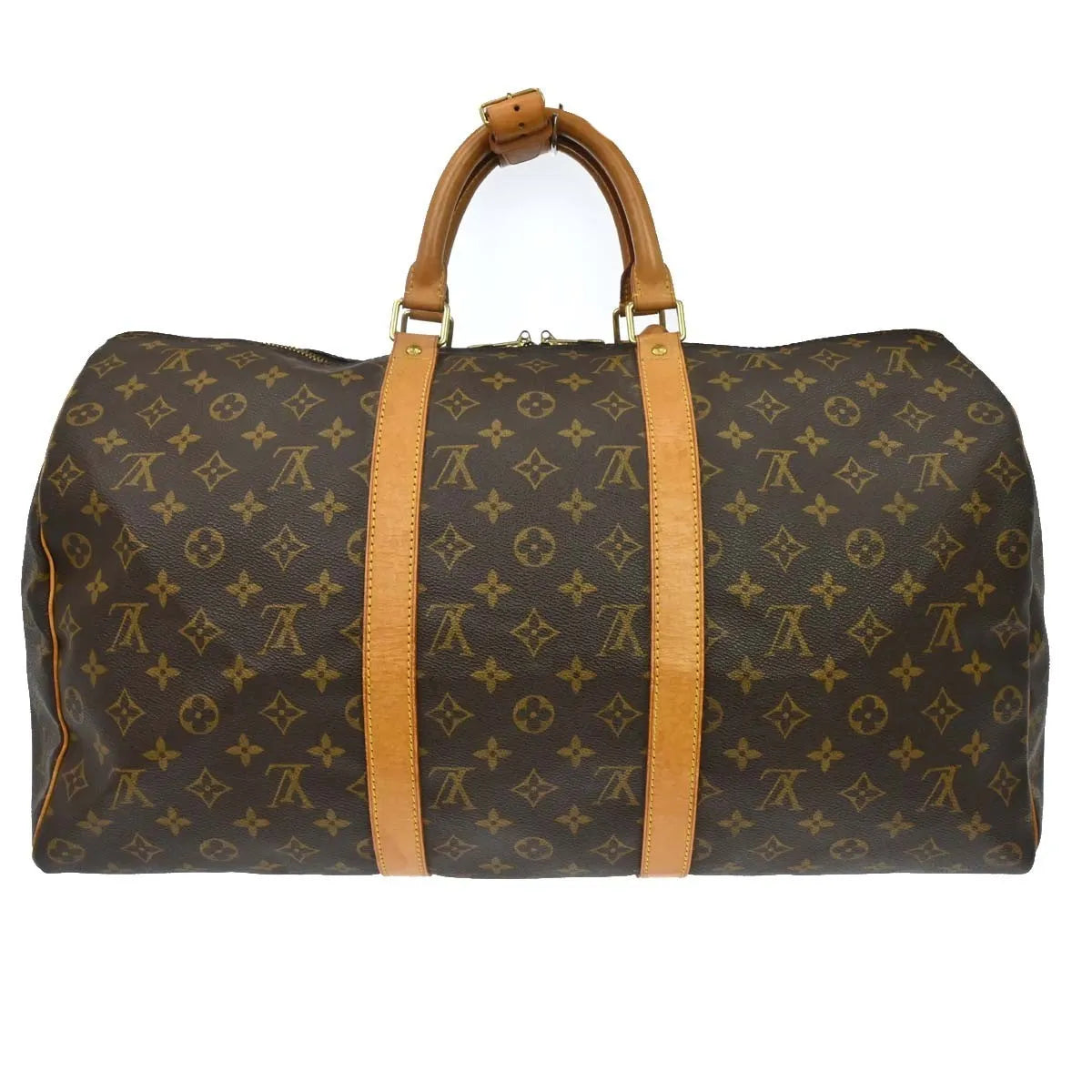 Louis Vuitton Keepall Monogram Canvas Brown Canvas Travel Bag Bag (Pre-Owned)