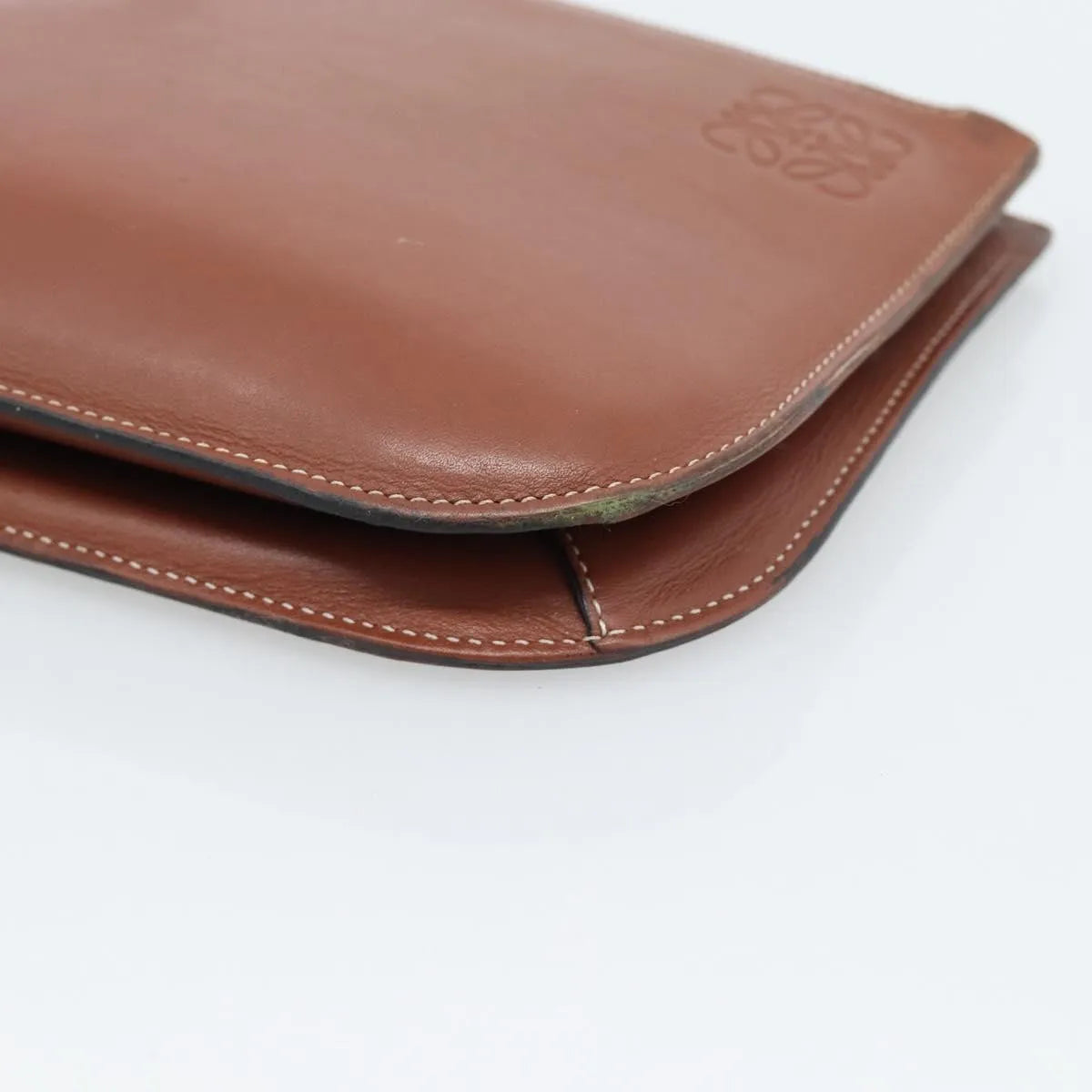 Loewe Gate Double Zip Leather Brown Leather Shoulder Bag Bag (Pre-Owned)