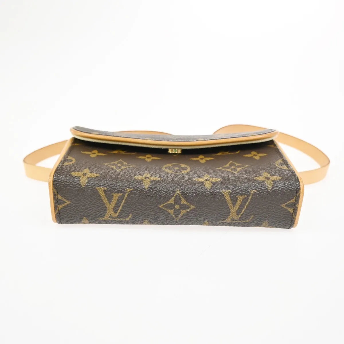 Louis Vuitton Florentine Waist Monogram Canvas Brown Canvas Clutche & Pouche Bag (Pre-Owned)