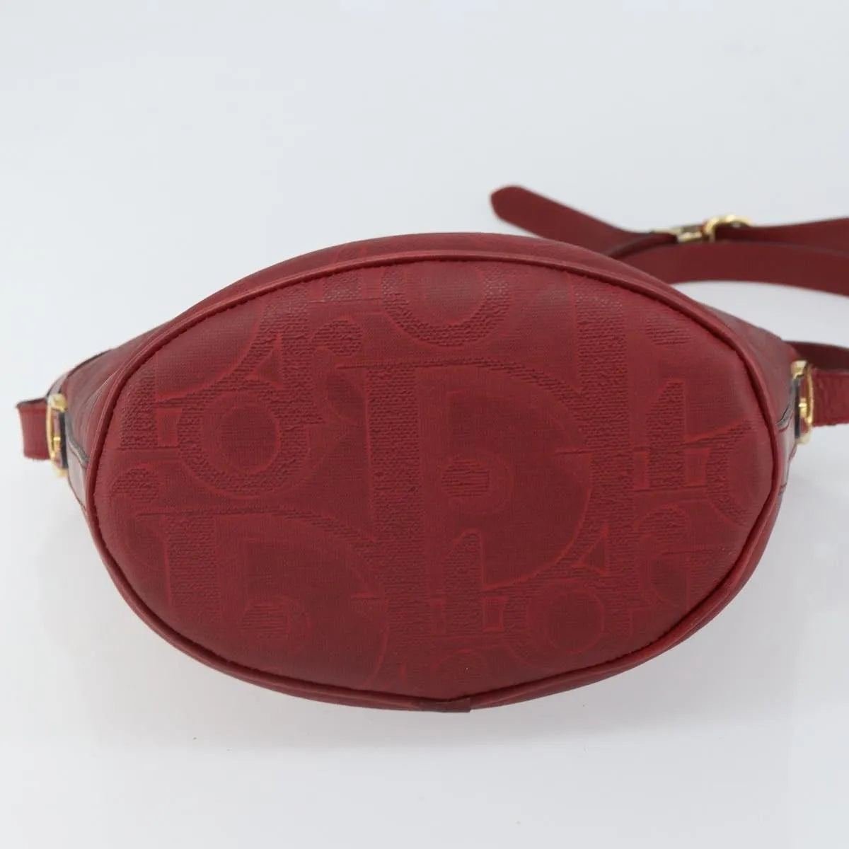 Christian Dior Vintage Trotter Canvas Red Canvas Shoulder Bag Bag (Pre-Owned)