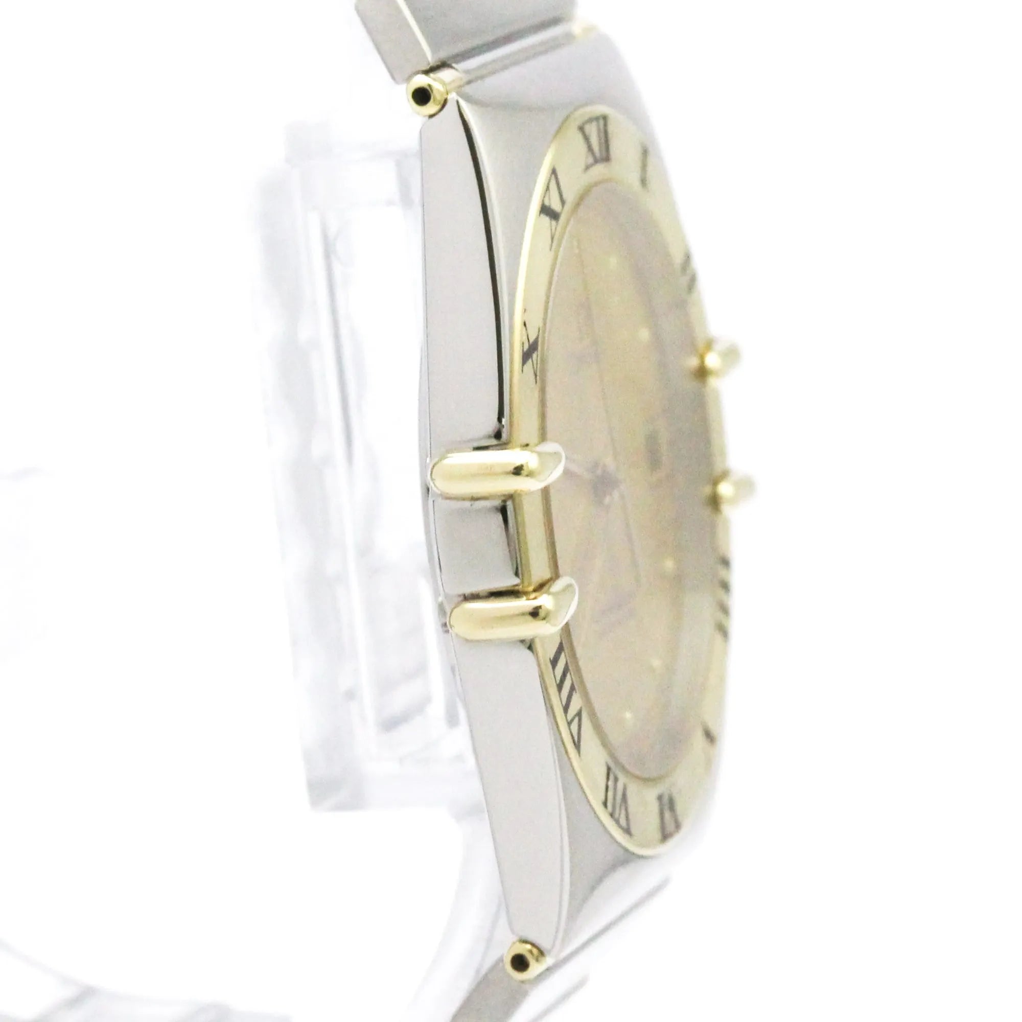 Omega Constellation Quartz Stainless Steel And Yellow Gold Watch (Pre-Owned)