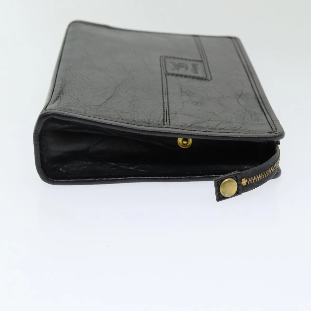 Burberry Vintage Leather Black Leather Clutche & Pouche Bag (Pre-Owned)