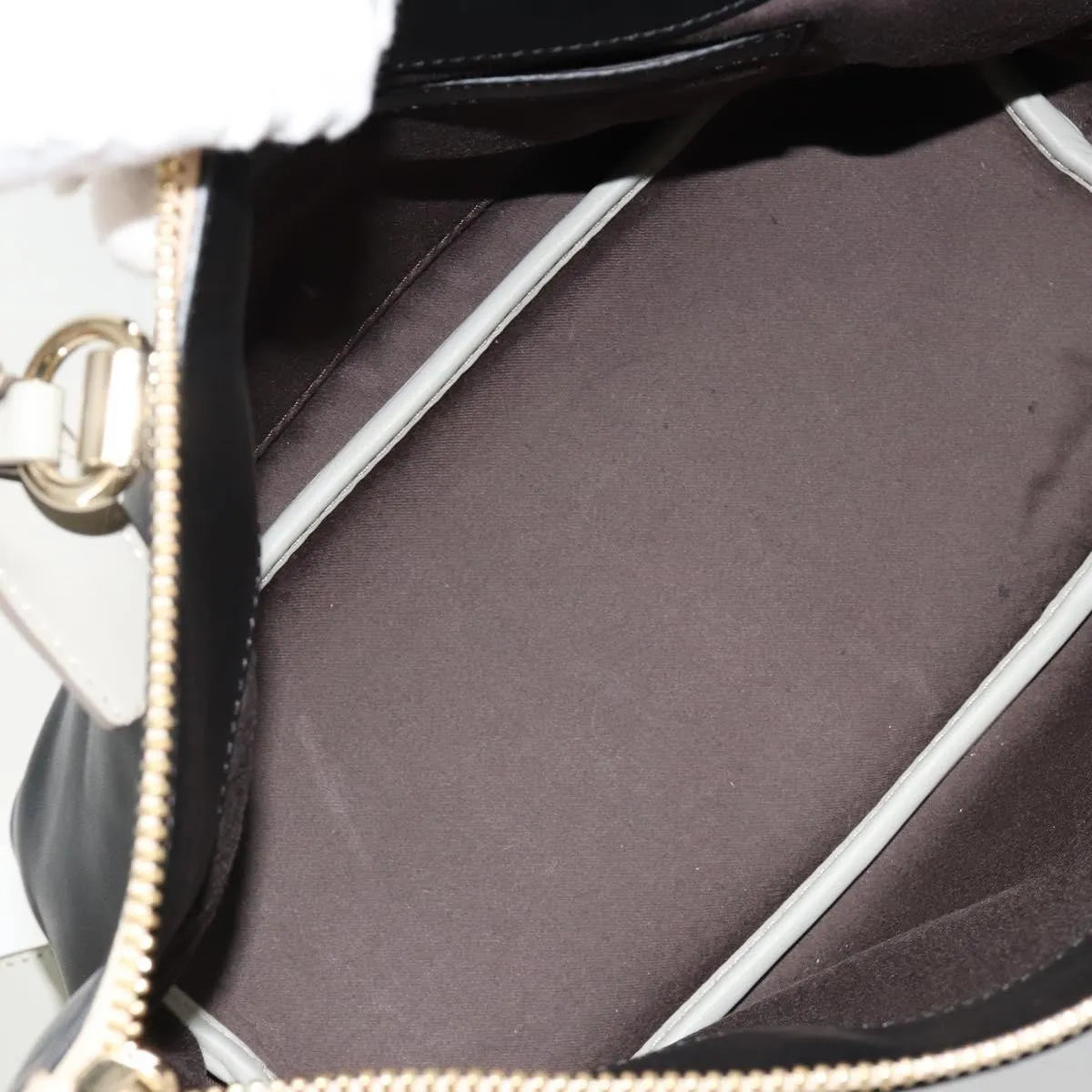 Chloe Bicolor Baylee Satchel Leather Black Leather Handbag (Pre-Owned)