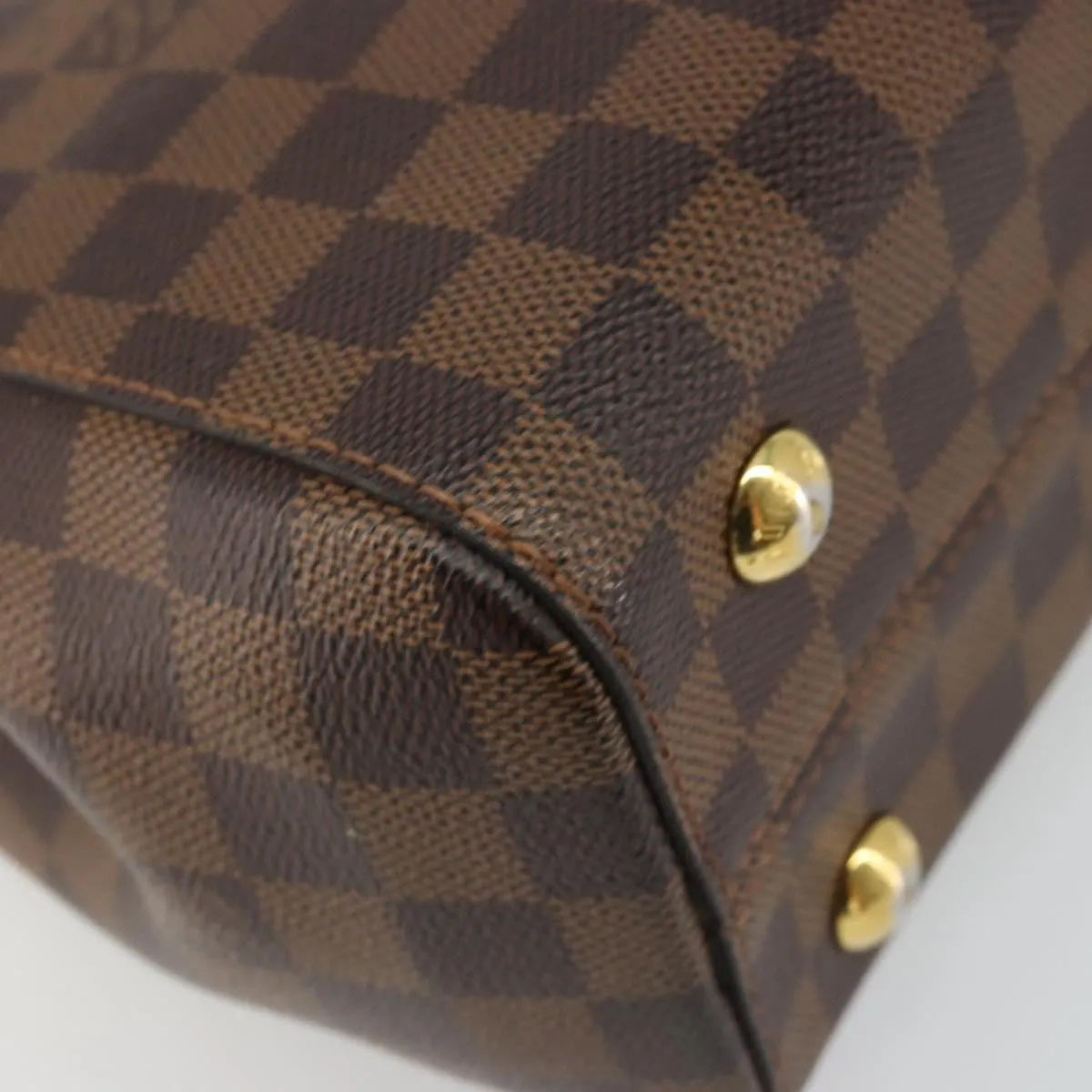 Louis Vuitton Bond Street Damier With Leather Brown Canvas Handbag (Pre-Owned)