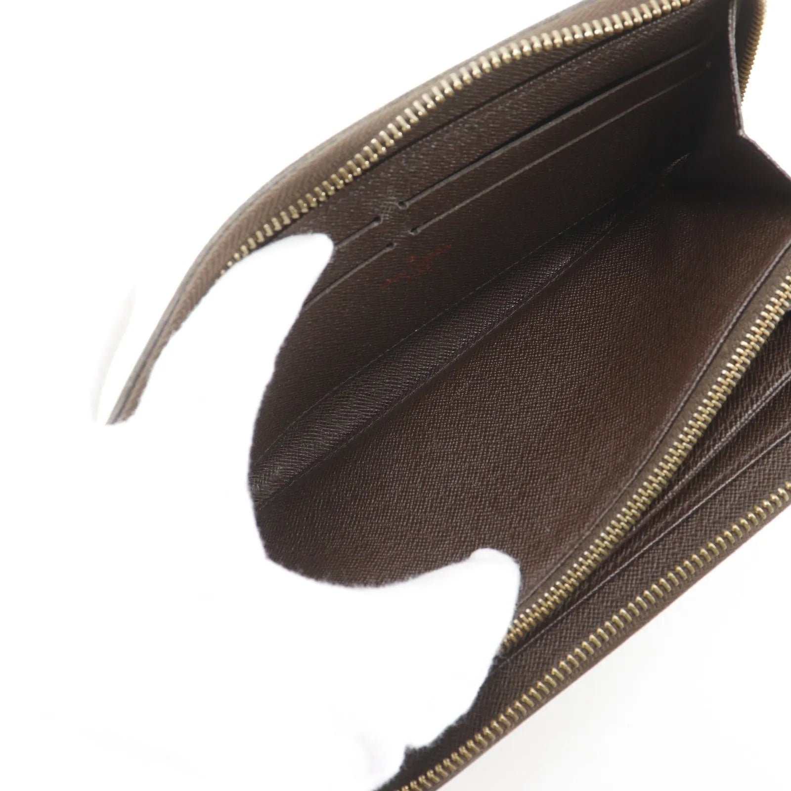 Louis Vuitton Zippy Organizer Damier Graphite Brown Canvas Wallets Accessory (Pre-Owned)