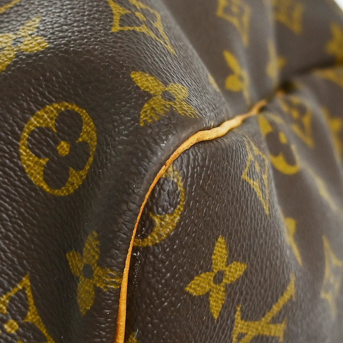 Louis Vuitton Keepall Monogram Canvas Brown Canvas Travel Bag Bag (Pre-Owned)