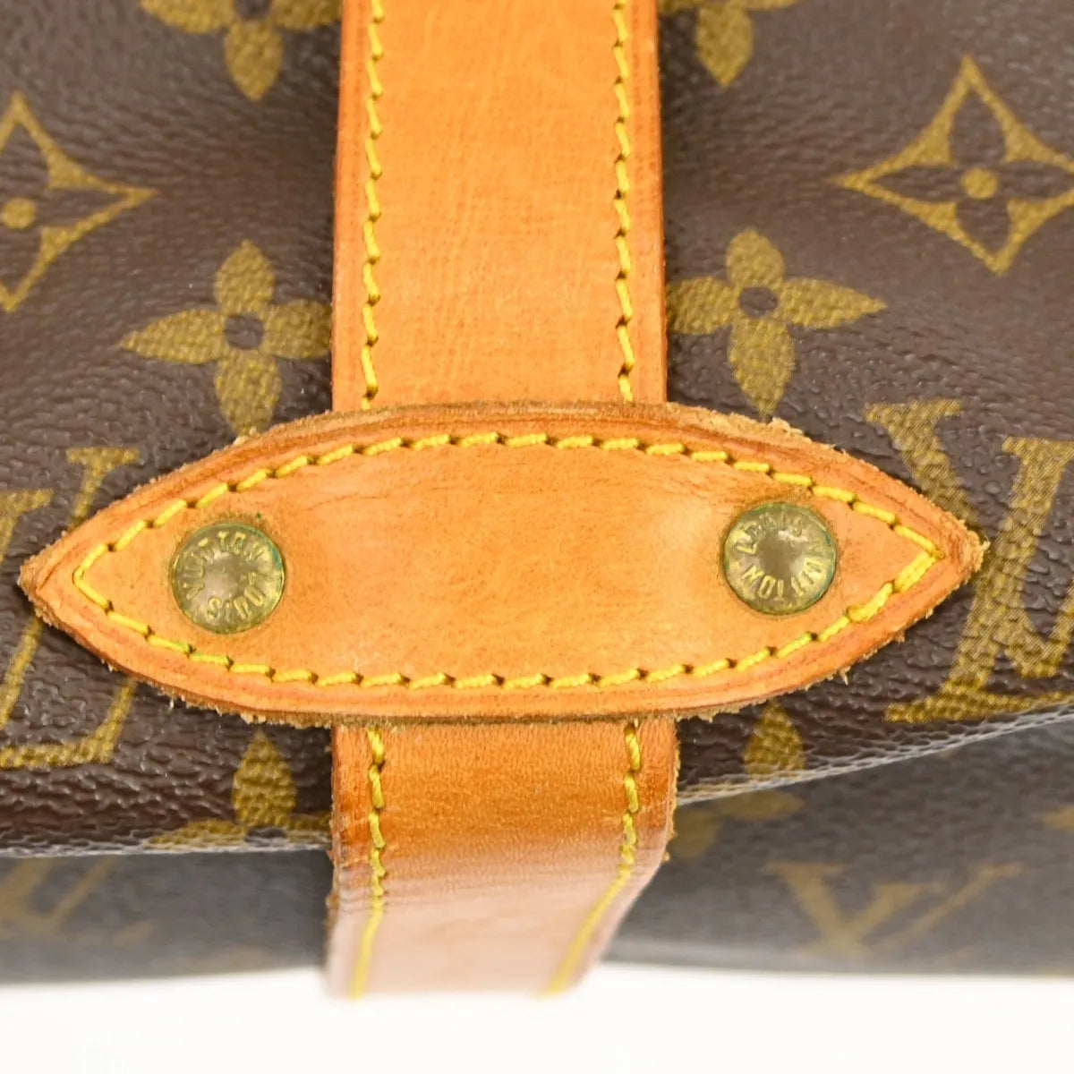 Louis Vuitton Saumur Monogram Canvas Brown Canvas Shoulder Bag Bag (Pre-Owned)