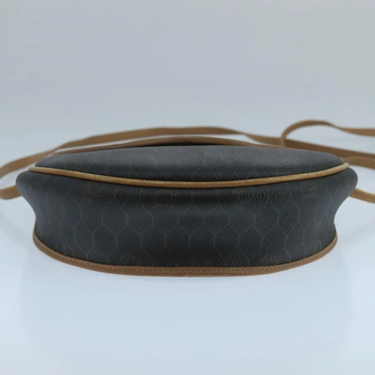 Christian Dior Vintage Honeycomb Flap Canvas And Leather Black Pvc Shoulder Bag Bag (Pre-Owned)