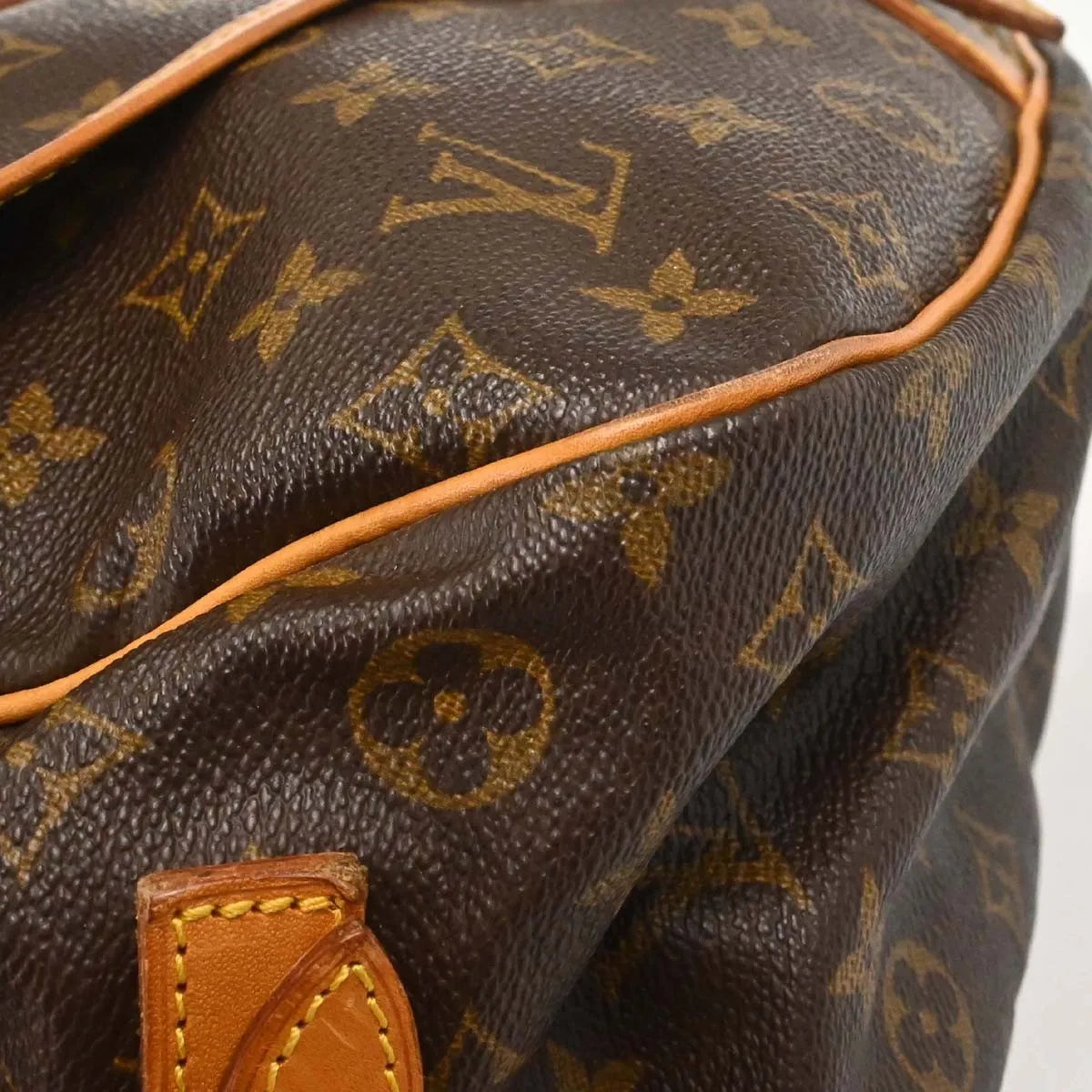 Louis Vuitton Saumur Monogram Canvas Brown Canvas Shoulder Bag Bag (Pre-Owned)