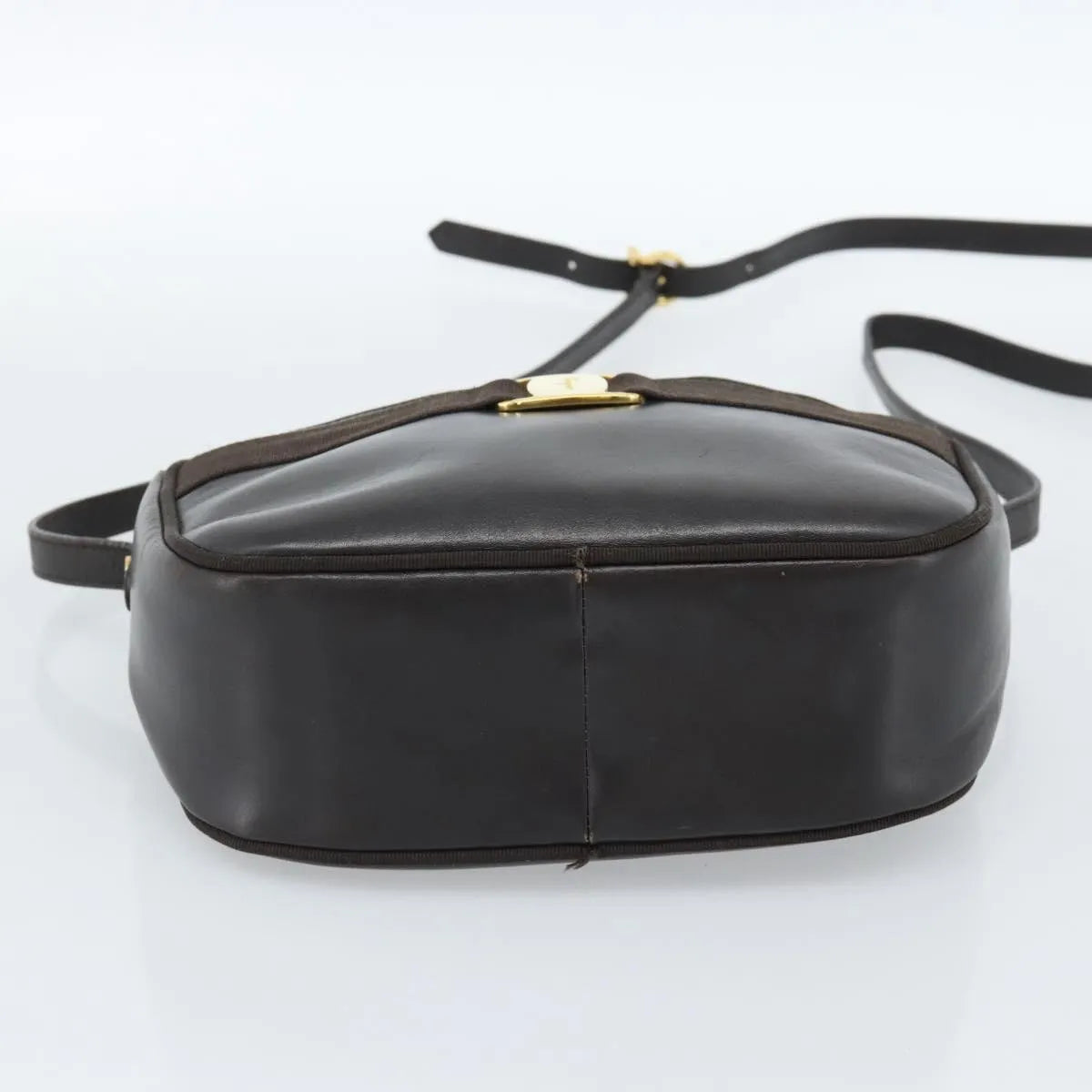 Salvatore Ferragamo Vala Leather Brown Leather Shoulder Bag Bag (Pre-Owned)