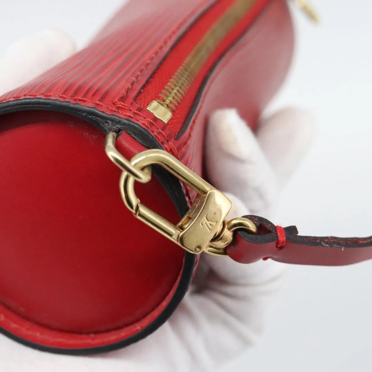 Louis Vuitton Soufflot Pochette Epi Leather Red Leather Clutche & Pouche Bag (Pre-Owned)