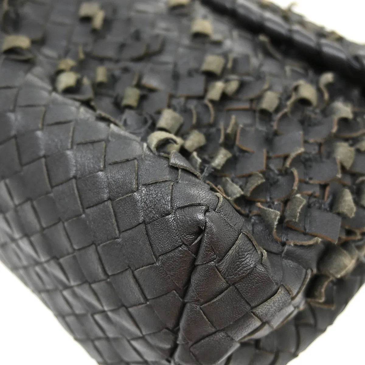 Bottega Veneta Olimpia Tobu Intrecciato Nappa Black Leather Shoulder Bag Bag (Pre-Owned)