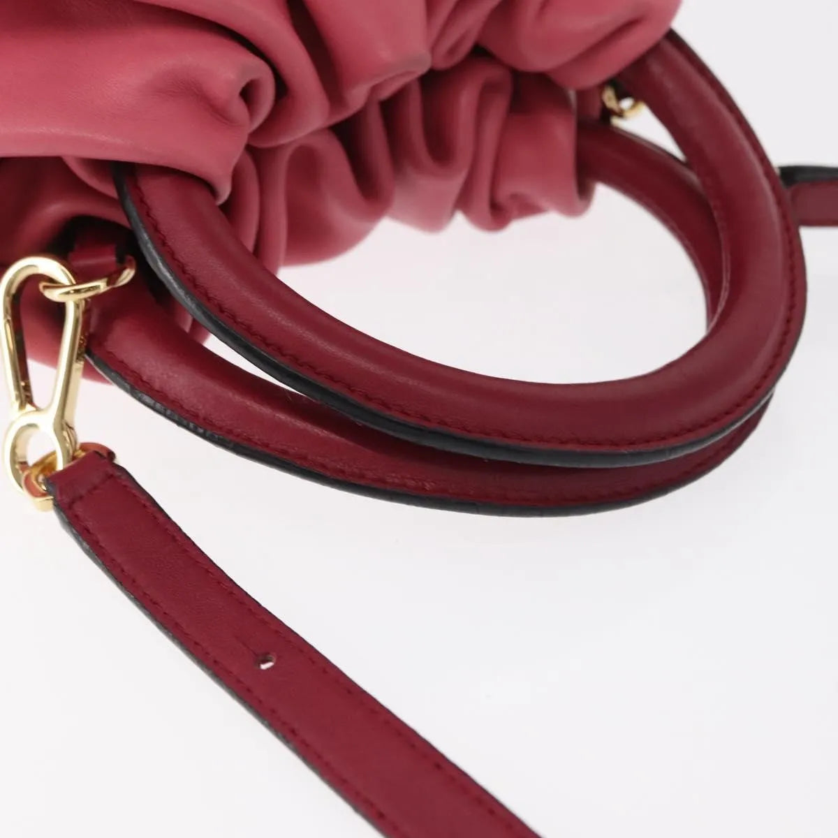Loewe Bounce Lambskin Pink Leather Handbag (Pre-Owned)