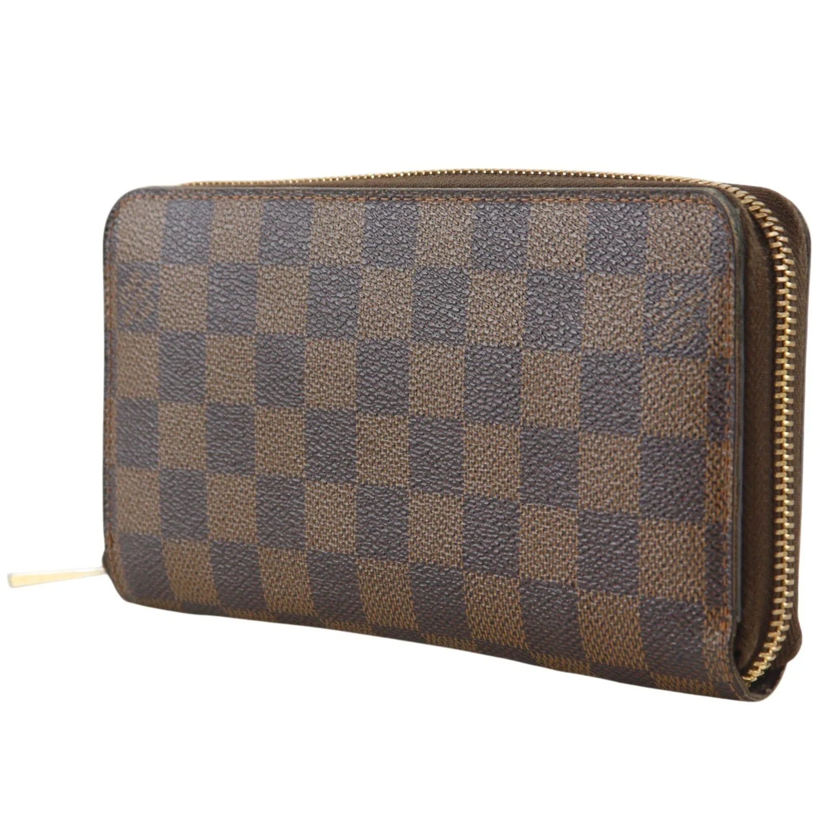 Louis Vuitton Zippy Organizer Damier Graphite Brown Canvas Wallets Accessory (Pre-Owned)