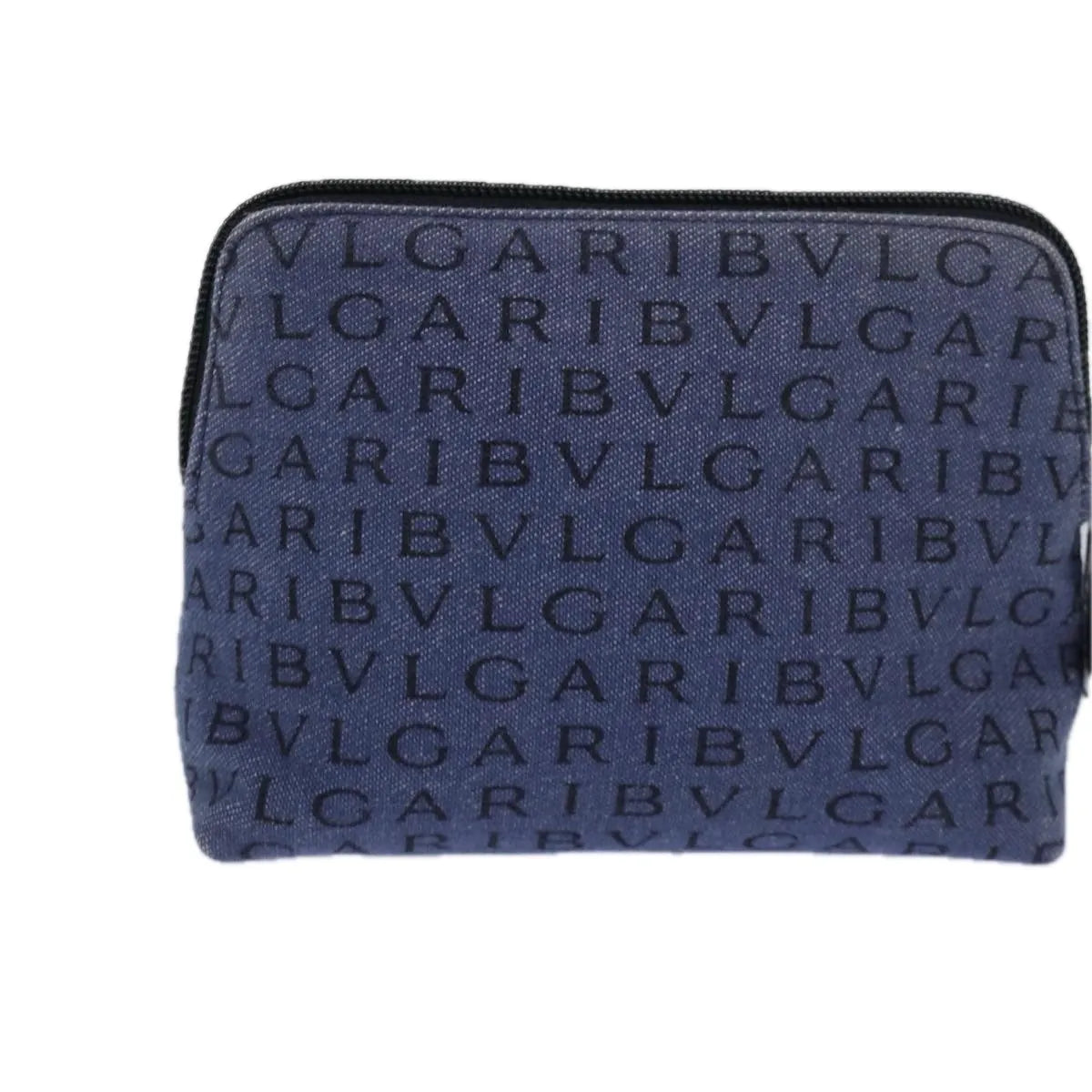 Bvlgari Pouch Canvas Blue Canvas Clutche & Pouche Bag (Pre-Owned)