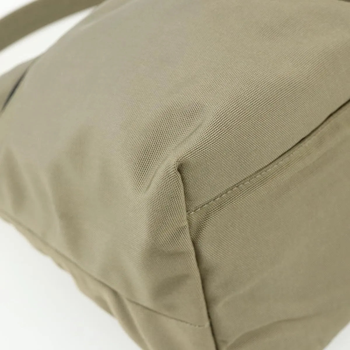 Gucci Double Pocket Hobo Nylon Beige Nylon Shoulder Bag Bag (Pre-Owned)
