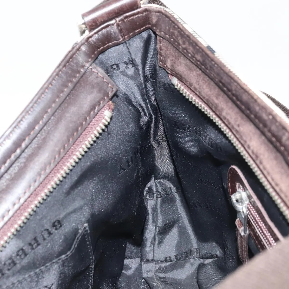 Burberry Nova Check Canvas And Leather Beige Canvas Shoulder Bag Bag (Pre-Owned)