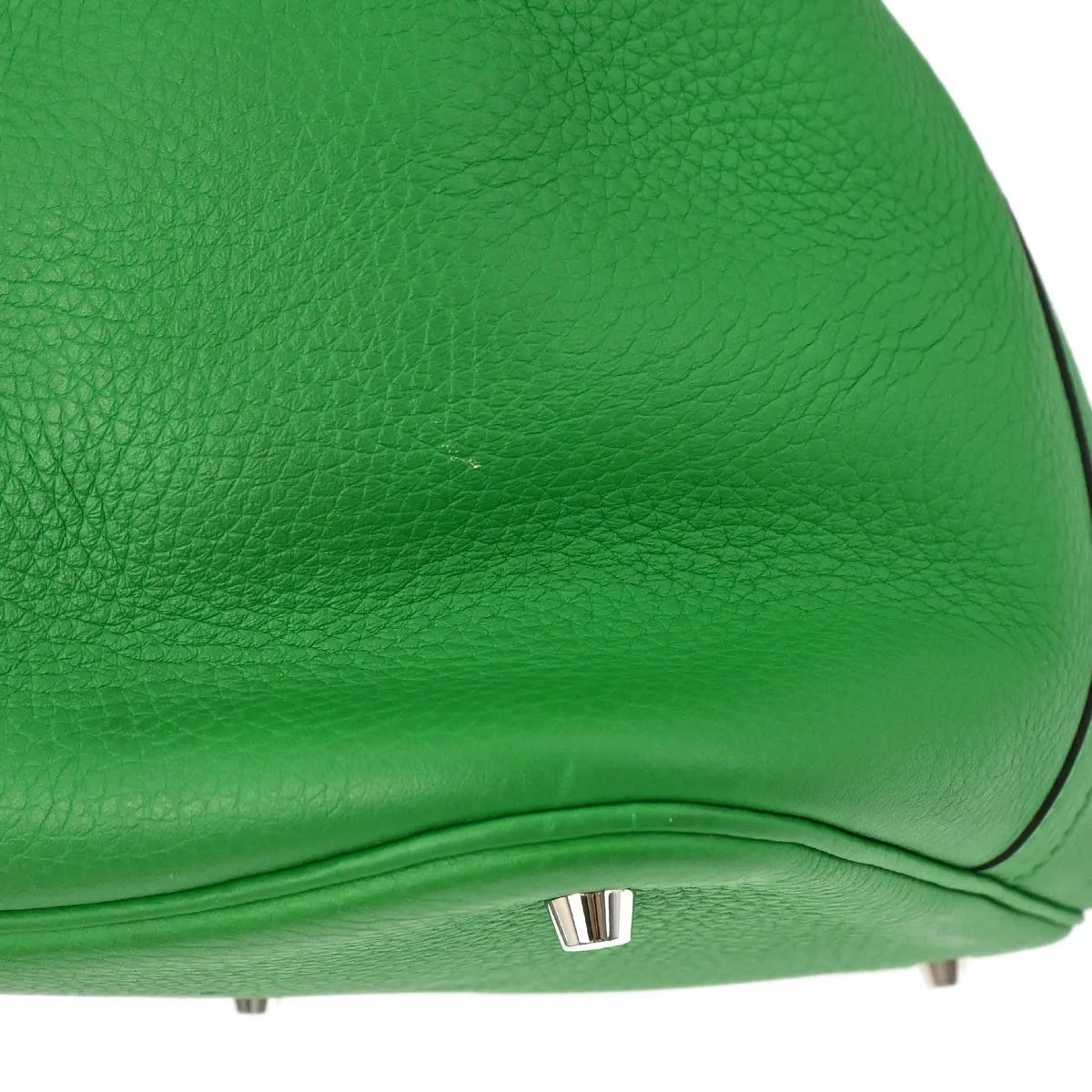 Hermes Picotin Lock Clemence Green Leather Handbag (Pre-Owned)