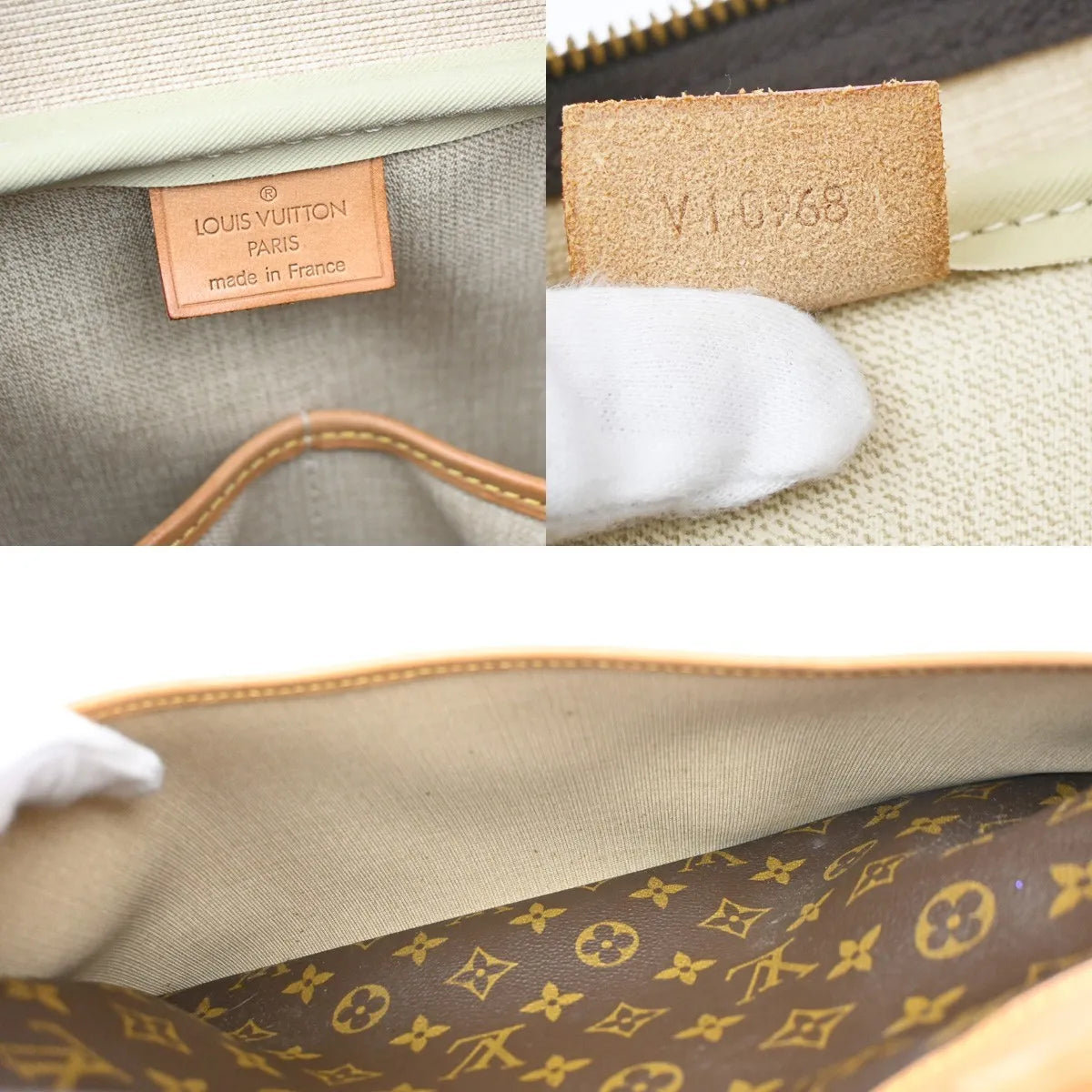 Louis Vuitton Deauville Monogram Brown Canvas Handbag (Pre-Owned)