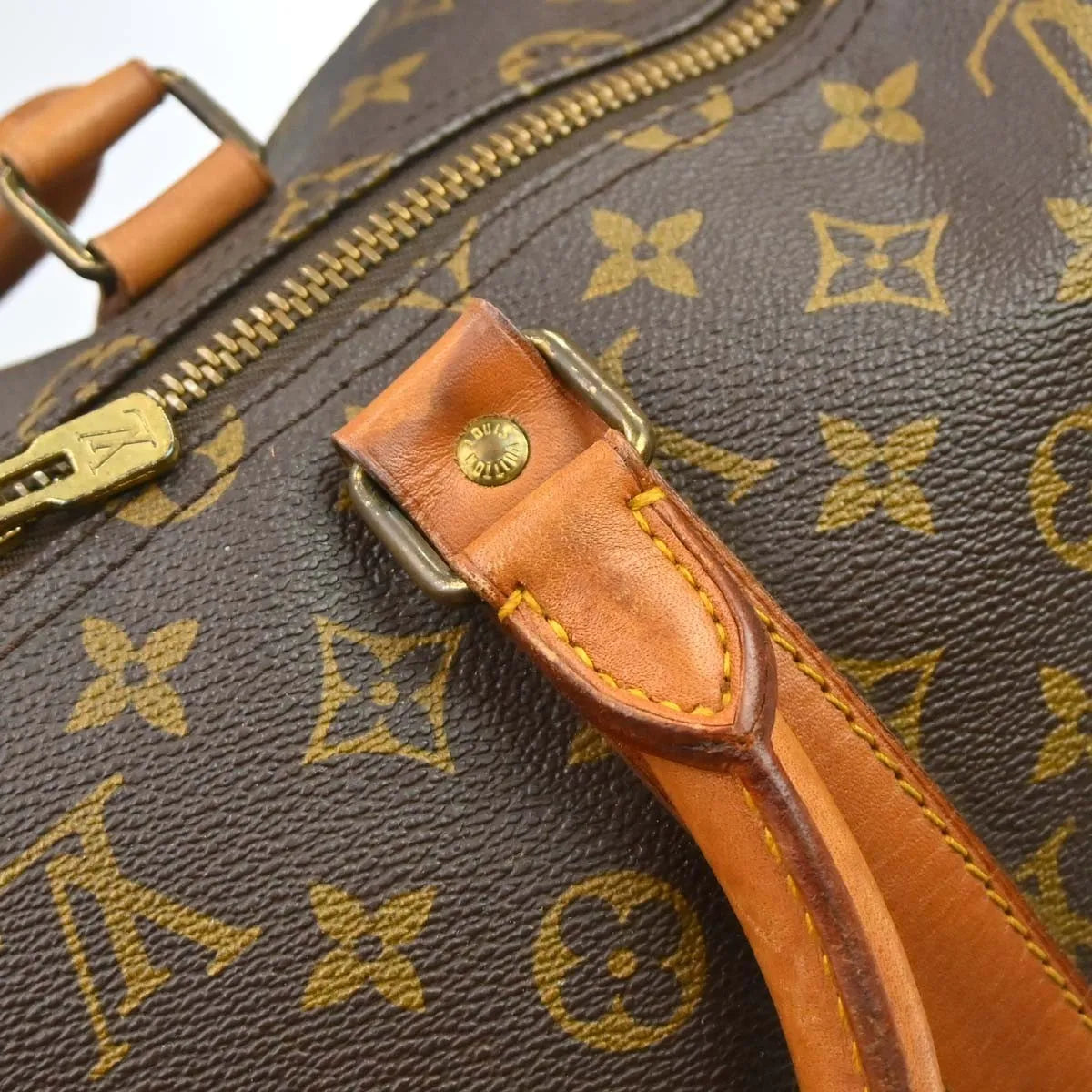 Louis Vuitton Keepall Monogram Canvas Brown Canvas Travel Bag Bag (Pre-Owned)
