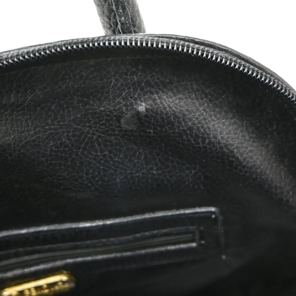 Fendi Vintage Dome Satchel Leather Black Leather Handbag (Pre-Owned)