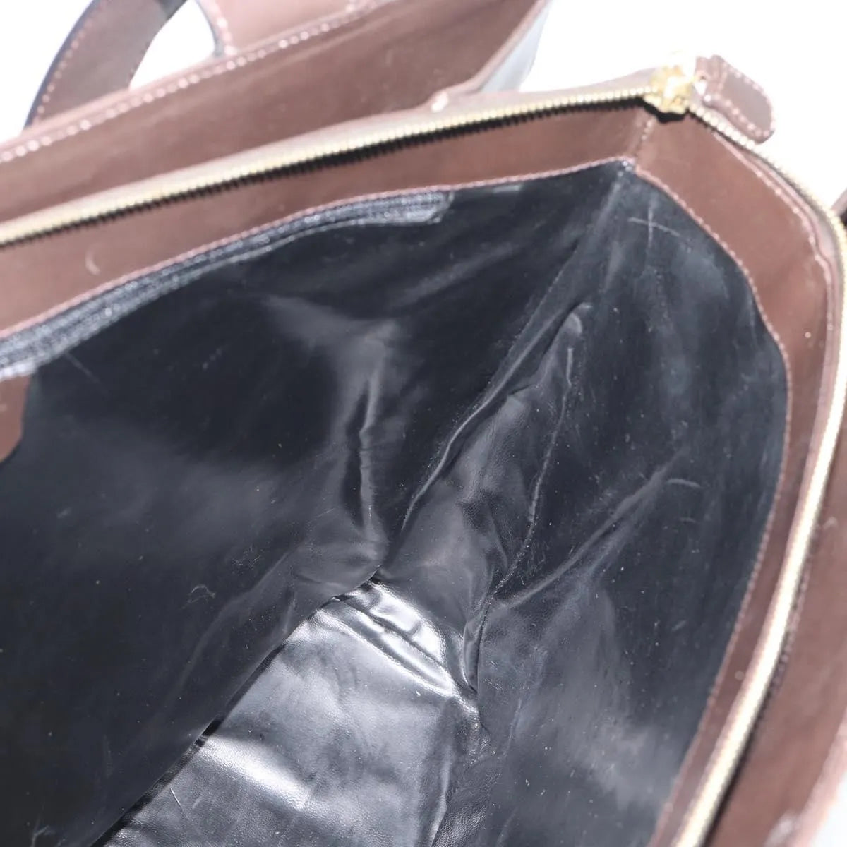 Salvatore Ferragamo Vintage Leather Brown Leather Tote Bag Bag (Pre-Owned)