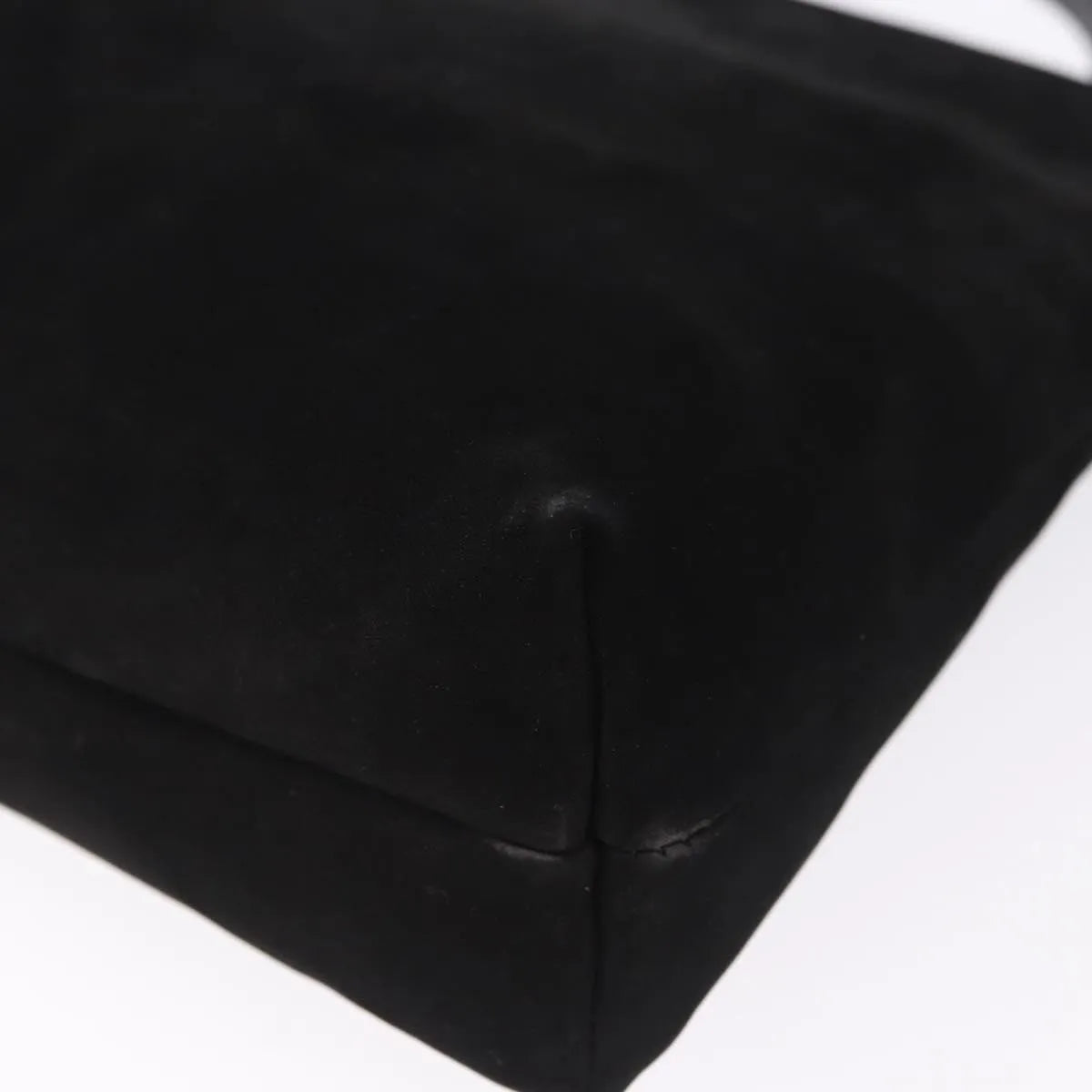 Salvatore Ferragamo Vala Suede Black Suede Shoulder Bag Bag (Pre-Owned)