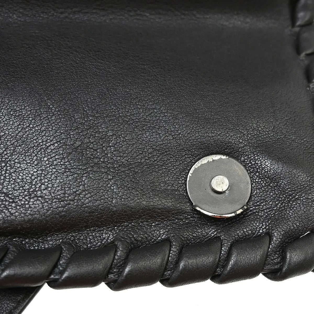 Bottega Veneta Olimpia Tobu Intrecciato Nappa Black Leather Shoulder Bag Bag (Pre-Owned)