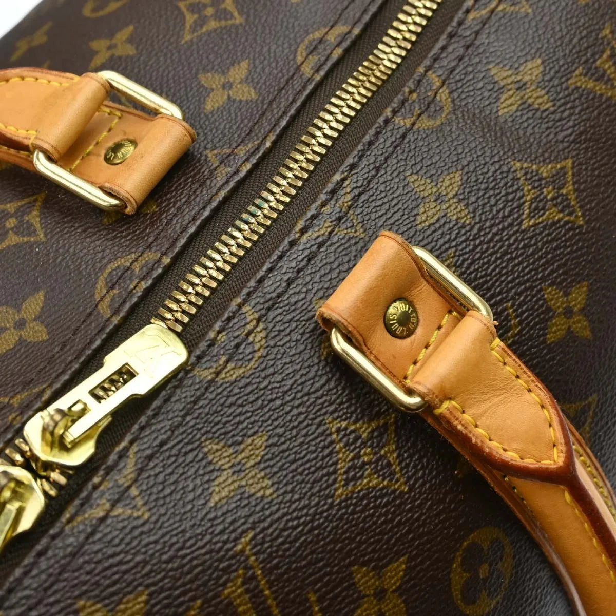 Louis Vuitton Keepall Monogram Canvas Brown Canvas Travel Bag Bag (Pre-Owned)