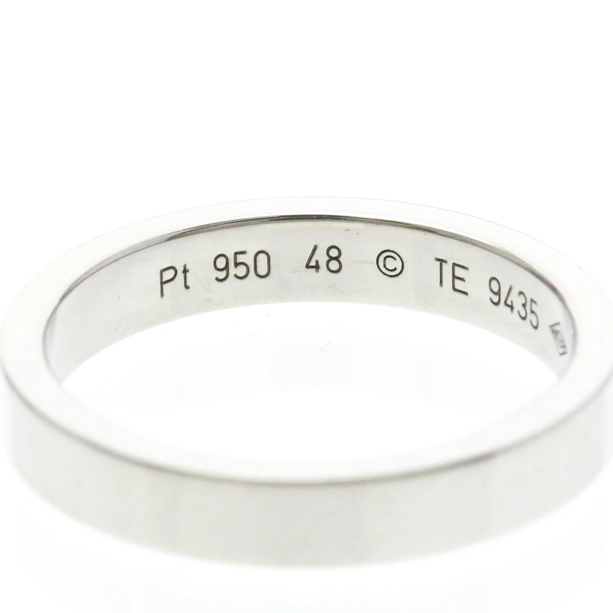 Cartier C De Cartier Wedding Band Platinum With Diamond Silver Platinum Ring Jewelry (Pre-Owned)