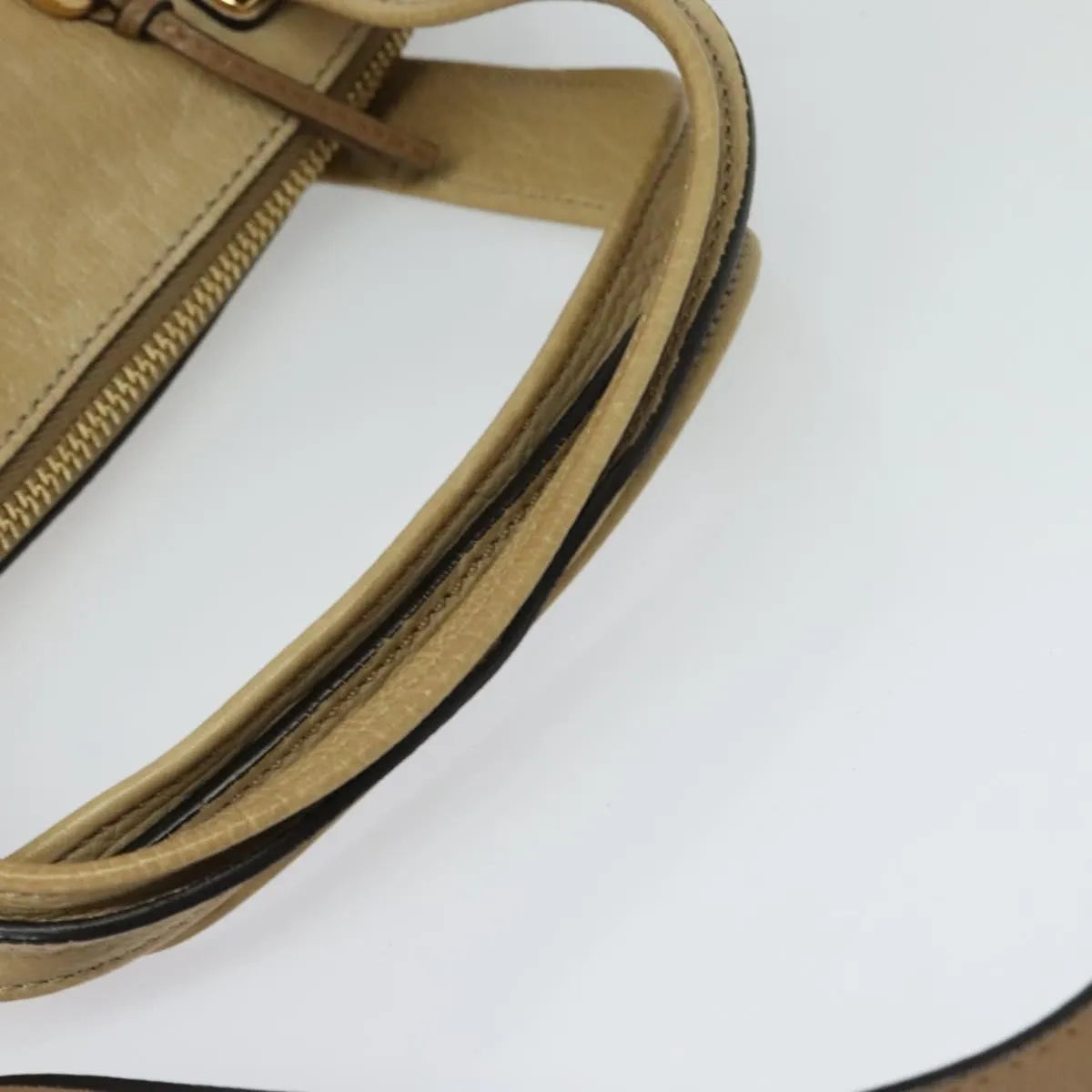 Chloe Angie Tote Leather Brown Leather Tote Bag Bag (Pre-Owned)